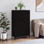 Aparador alto madera de ingeniería negro 69,5x31x115 cm de , Aparadores - Ref: Foro24-828237, Precio: 106,53 €, Descuento: %