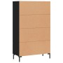Aparador alto madera de ingeniería negro 69,5x31x115 cm de , Aparadores - Ref: Foro24-828237, Precio: 106,53 €, Descuento: %