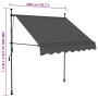 Toldo manual retráctil con LED gris antracita 200 cm de , Toldos - Ref: Foro24-145864, Precio: 96,47 €, Descuento: %