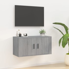 Mueble para TV de pared gris Sonoma 80x34,5x40 cm de , Muebles TV - Ref: Foro24-816630, Precio: 58,20 €, Descuento: %