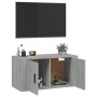 Mueble para TV de pared gris Sonoma 80x34,5x40 cm de , Muebles TV - Ref: Foro24-816630, Precio: 58,20 €, Descuento: %