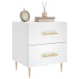 Mesita de noche madera de ingeniería blanco 40x35x47,5 cm de , Mesitas de noche - Ref: Foro24-827276, Precio: 65,61 €, Descue...