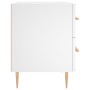 Mesita de noche madera de ingeniería blanco 40x35x47,5 cm de , Mesitas de noche - Ref: Foro24-827276, Precio: 65,61 €, Descue...