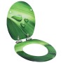 Asiento WC tapa de cierre suave MDF verde diseño gotas de agua de , Asientos de inodoros y bidés - Ref: Foro24-146915, Precio...