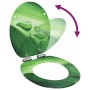 Asiento WC tapa de cierre suave MDF verde diseño gotas de agua de , Asientos de inodoros y bidés - Ref: Foro24-146915, Precio...