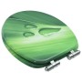 Asiento WC tapa de cierre suave MDF verde diseño gotas de agua de , Asientos de inodoros y bidés - Ref: Foro24-146915, Precio...
