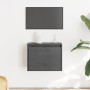 Armario de pared de madera maciza de pino gris 45x30x35 cm de , Estantes y estanterías - Ref: Foro24-813439, Precio: 38,64 €,...