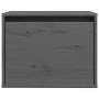 Armario de pared de madera maciza de pino gris 45x30x35 cm de , Estantes y estanterías - Ref: Foro24-813439, Precio: 38,64 €,...