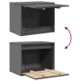 Armario de pared de madera maciza de pino gris 45x30x35 cm de , Estantes y estanterías - Ref: Foro24-813439, Precio: 38,64 €,...