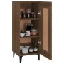 Aparador madera de ingeniería marrón roble 34,5x34x90 cm de , Aparadores - Ref: Foro24-817437, Precio: 53,11 €, Descuento: %