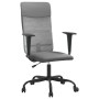 Silla de oficina altura ajustable tela malla y cuero PE gris de , Sillas de oficina - Ref: Foro24-353014, Precio: 81,47 €, De...