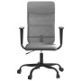 Silla de oficina altura ajustable tela malla y cuero PE gris de , Sillas de oficina - Ref: Foro24-353014, Precio: 81,47 €, De...