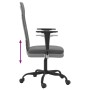 Silla de oficina altura ajustable tela malla y cuero PE gris de , Sillas de oficina - Ref: Foro24-353014, Precio: 81,47 €, De...