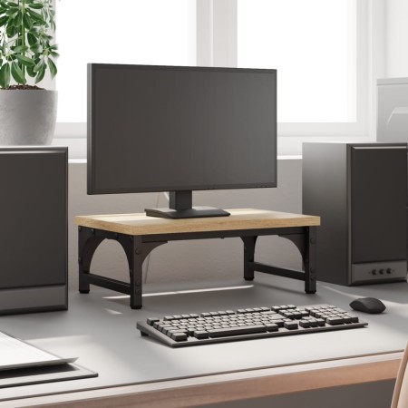 Soporte de pantalla madera ingeniería roble Sonoma 37x23x14 cm de , Bases y elevadores para ordenadores - Ref: Foro24-833996,...