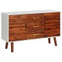 Aparador de madera maciza de acacia y MDF 110x35x70 cm de , Aparadores - Ref: Foro24-327458, Precio: 141,01 €, Descuento: %