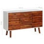 Aparador de madera maciza de acacia y MDF 110x35x70 cm de , Aparadores - Ref: Foro24-327458, Precio: 141,01 €, Descuento: %