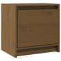 Mesita de noche madera maciza de mango marrón miel 40x30,5x40cm de , Mesitas de noche - Ref: Foro24-808119, Precio: 33,73 €, ...