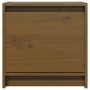 Mesita de noche madera maciza de mango marrón miel 40x30,5x40cm de , Mesitas de noche - Ref: Foro24-808119, Precio: 33,73 €, ...