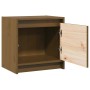 Mesita de noche madera maciza de mango marrón miel 40x30,5x40cm de , Mesitas de noche - Ref: Foro24-808119, Precio: 33,73 €, ...