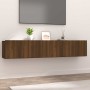 Muebles de TV 2 uds madera ingeniería roble marrón 80x30x30 cm de , Muebles TV - Ref: Foro24-820465, Precio: 94,97 €, Descuen...