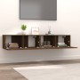 Muebles de TV 2 uds madera ingeniería roble marrón 80x30x30 cm de , Muebles TV - Ref: Foro24-820465, Precio: 94,97 €, Descuen...