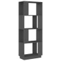Estantería/divisor de espacios madera de pino gris 51x25x132 cm de , Librerías y estanterías - Ref: Foro24-814041, Precio: 39...