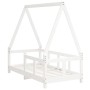 Estructura de cama para niños madera de pino blanco 70x140 cm de , Cunas y camas para niños - Ref: Foro24-834457, Precio: 114...
