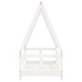 Estructura de cama para niños madera de pino blanco 70x140 cm de , Cunas y camas para niños - Ref: Foro24-834457, Precio: 114...