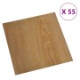 Lamas para suelo autoadhesivas 55 uds PVC marrón 5,11 m² de , Suelos y moquetas - Ref: Foro24-324666, Precio: 76,47 €, Descue...