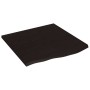 Estante de pared madera roble tratada marrón oscuro 60x60x2 cm de , Estantes y estanterías - Ref: Foro24-363773, Precio: 37,2...