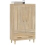 Aparador madera contrachapada color roble Sonoma 70x31x115 cm de , Aparadores - Ref: Foro24-812567, Precio: 94,45 €, Descuent...