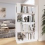 Estantería/divisor de espacios madera pino blanco 80x25x132 cm de , Librerías y estanterías - Ref: Foro24-814060, Precio: 85,...
