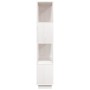 Estantería/divisor de espacios madera pino blanco 80x25x132 cm de , Librerías y estanterías - Ref: Foro24-814060, Precio: 85,...