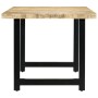 Mesa de comedor de madera maciza de mango 180x90x76 cm de , Mesas de cocina y de comedor - Ref: Foro24-283784, Precio: 341,90...