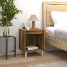 Mesita de noche roble ahumado 40x35x50 cm de , Mesitas de noche - Ref: Foro24-821868, Precio: 34,58 €, Descuento: %