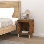 Mesita de noche roble ahumado 40x35x50 cm de , Mesitas de noche - Ref: Foro24-821868, Precio: 34,58 €, Descuento: %