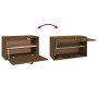 Armario de pared madera maciza de pino marrón miel 60x30x35 cm de , Estantes y estanterías - Ref: Foro24-818353, Precio: 56,6...