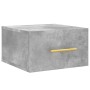 Mesitas de noche de pared 2 uds color gris hormigón 35x35x20 cm de , Taquillas y armarios de almacenamiento - Ref: Foro24-829...