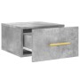 Mesitas de noche de pared 2 uds color gris hormigón 35x35x20 cm de , Taquillas y armarios de almacenamiento - Ref: Foro24-829...