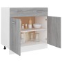 Armario inferior cocina “Lyon” contrachapada gris Sonoma de , Armarios de cocina - Ref: Foro24-815580, Precio: 99,10 €, Descu...