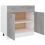 Armario inferior cocina “Lyon” contrachapada gris Sonoma de , Armarios de cocina - Ref: Foro24-815580, Precio: 99,10 €, Descu...