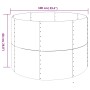 Jardinera arriate acero recubierto polvo antracita 100x100x68cm de , Maceteros y jardineras - Ref: Foro24-319056, Precio: 72,...