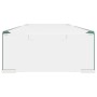 Soporte para TV/Elevador monitor cristal claro 90x30x13 cm de , Muebles TV - Ref: Foro24-244130, Precio: 99,33 €, Descuento: %