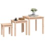Mesas apilables 3 unidades madera maciza de pino de , Mesas auxiliares - Ref: Foro24-824973, Precio: 77,54 €, Descuento: %
