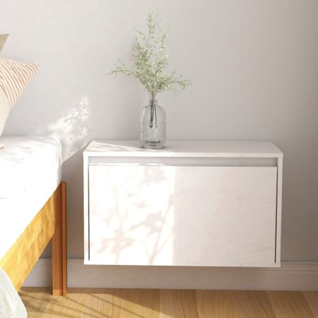 Armario de pared madera maciza de pino blanco 60x30x35 cm de , Estantes y estanterías - Ref: Foro24-813447, Precio: 57,10 €, ...