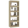 Estantería/divisor madera ingeniería roble Sonoma 60x30x166 cm de , Librerías y estanterías - Ref: Foro24-811676, Precio: 77,...