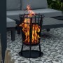 HI Brasero de jardín antichispas negro 40x61 cm de , Chimeneas - Ref: Foro24-429151, Precio: 66,19 €, Descuento: %