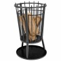 HI Brasero de jardín antichispas negro 40x61 cm de , Chimeneas - Ref: Foro24-429151, Precio: 66,19 €, Descuento: %