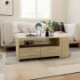 Mesa de centro madera de ingeniería roble Sonoma 102x55x42 cm de , Mesas de centro - Ref: Foro24-810920, Precio: 100,44 €, De...