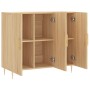 Aparador de madera de ingeniería roble Sonoma 90x34x80 cm de , Aparadores - Ref: Foro24-828095, Precio: 86,44 €, Descuento: %